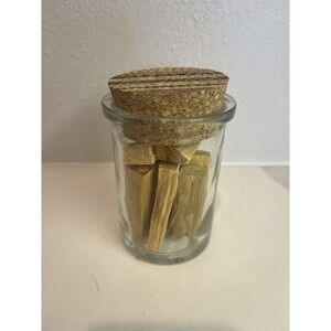 Palo Santo Sticks in Corked Jar Skeem Design. Calming & Relaxed Effect